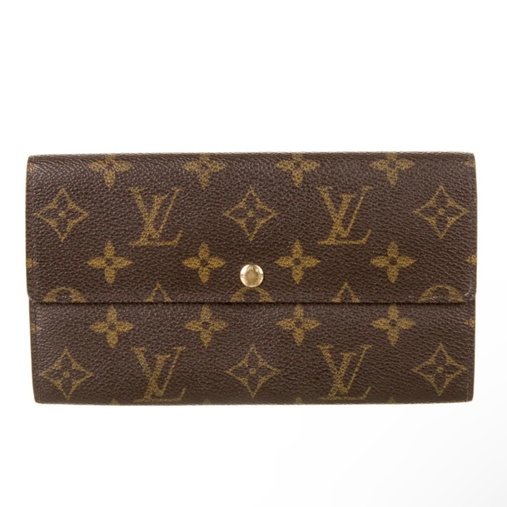 Louis Vuitton Monogram Porte Tresor International Trifold Long Wallet